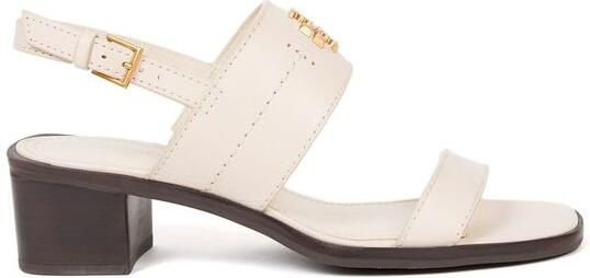 TORY BURCH Middenhak Sandalen Nieuw Ivoor Goud