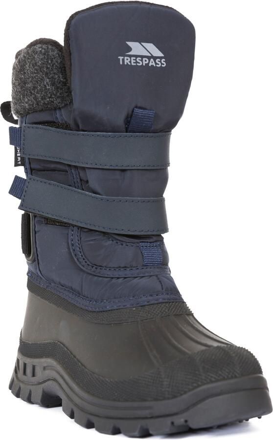 Trespass Childrens Boys Strachan II Waterdichte Aanrakingsbevestiging Sneeuwschoenen (Marine)