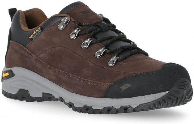 Trespass Heren Falark Vibram Leren Wandelschoen (Donkere Aarde)