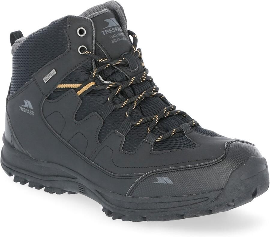 Trespass Heren Finley Waterdichte Wandelschoenen (Zwart)