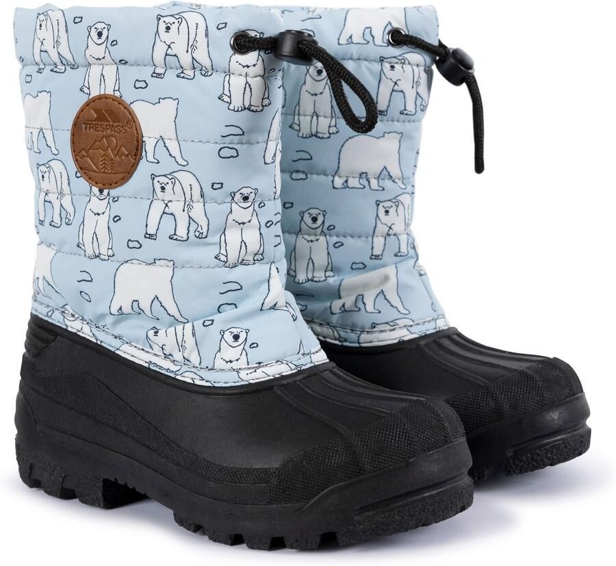 Trespass Remy Sneeuwschoenen voor kinderen (Blauw Wit Zwart)