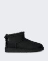 Ugg Australia Dames ultra mini laarzen met strikdetail - Zwart