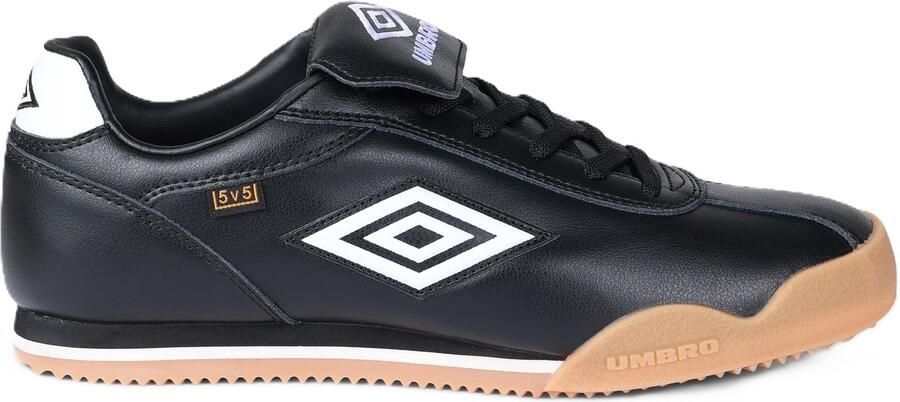 Umbro 5V5 Leren Zwart Antiek Wit Sneakers
