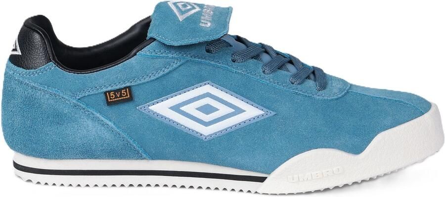 Umbro 5V5 Suède Blauw Mirage Wit Zand Zwarte Sneakers