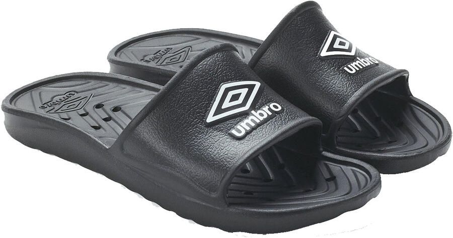 Umbro Heren Douche Sliders (Zwart Wit)