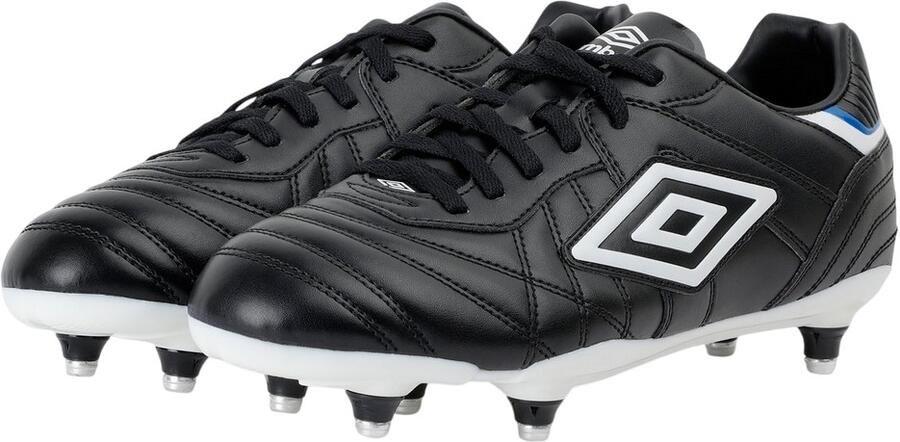 Umbro Kinder Kids Speciali Eternal Club Sg Voetbalschoenen (Zwart Wit Royaal Blauw)