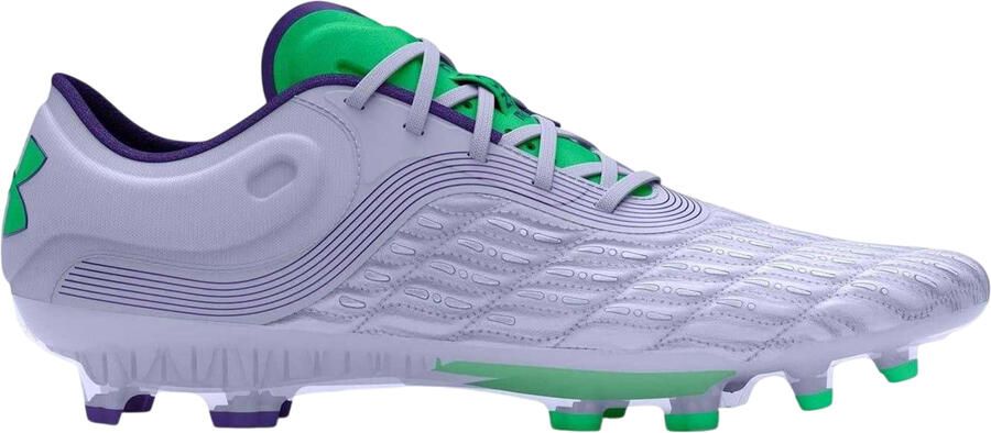 Under Armour Clone Magnetico Elite 3.0 voetbalschoenen voor heren met structuur voor harde ondergrond (Hemels Grijs)
