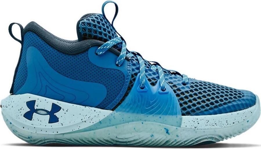 Under Armour GS Embiid 1 Kids Blauw Basketbalschoenen