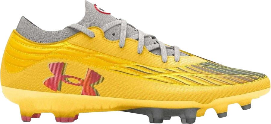 Under Armour Magnetico Elite 4 voetbalschoenen voor heren voor harde ondergrond (Geel)