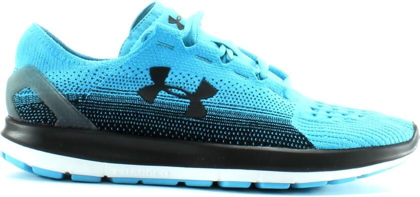 Under Armour Speedform Slingride Fade Blue Black Textile Heren Lace Up Trainers