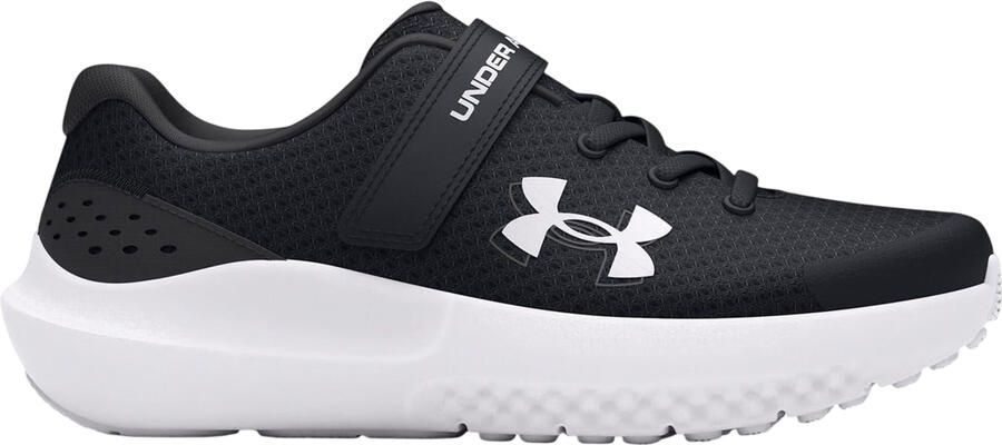 Under Armour Surge 4-sportschoenen voor kinderen (Zwart Wit)