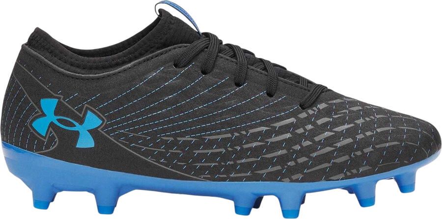 Under Armour Synthetische voetbalschoenen met veters voor voor harde ondergrond (ZWART BLAUW)