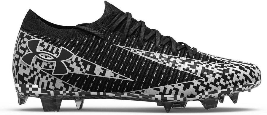 Under Armour Unisex voetbalschoenen voor volwassenen Elite 3 voor harde ondergrond (Zwart Wit)