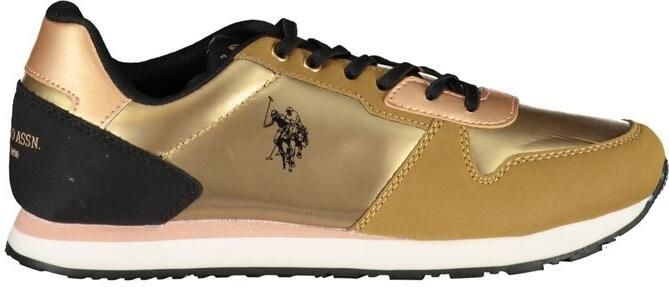 U.S. Polo Assn Metallic Lage Sneakers Roségoud Stijl