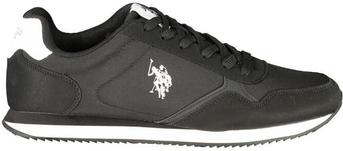 U.S. Polo Assn . Zwarte Polyurethaan Sneakers voor Mannen