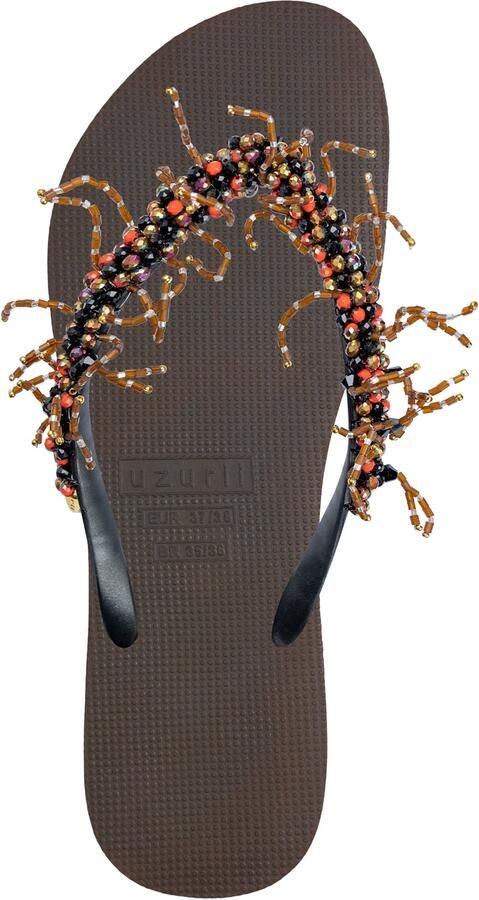 Uzurii Bahia Zalm Flip Flop koffie