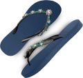 Uzurii Dolce chrystal marineblauw dames slippers maat - Blauw