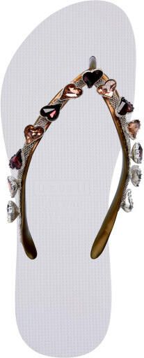 Uzurii Heart bronze wit