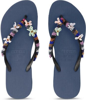 Uzurii Las dalias blue marineblauw