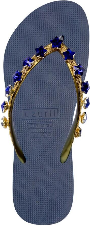 Uzurii Little Blue Star Flip Flop Marineblauw