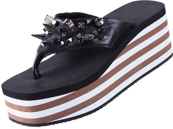 Uzurii Luxe teenslipper in taupe