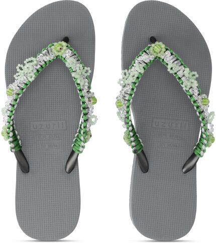 Uzurii Macrame green blossom zilver