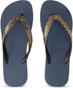 Uzurii Python Bronze Flip Flop Marineblauw