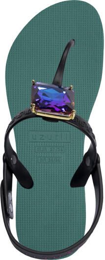 Uzurii Selena butterfly chrystal bosgroen