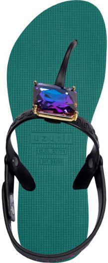 Uzurii Selena butterfly chrystal bosgroen