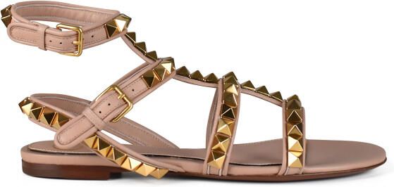 Valentino Garavani Rockstud Sandalen Roze