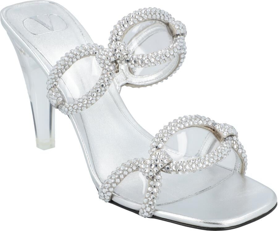 Valentino Garavani Valentino Chain 1967 Slide Sandalen Zilver