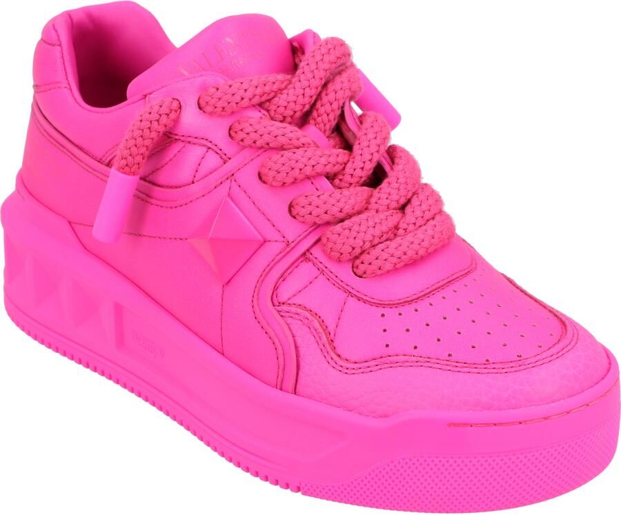 Valentino Garavani Valentino One Stud XL Leren Sneakers Roze