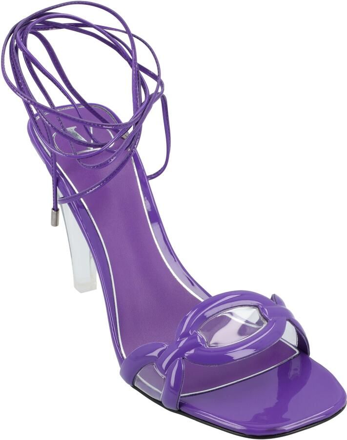 Valentino Garavani Valentino Paarse Leren Ketting Sandalen Paars