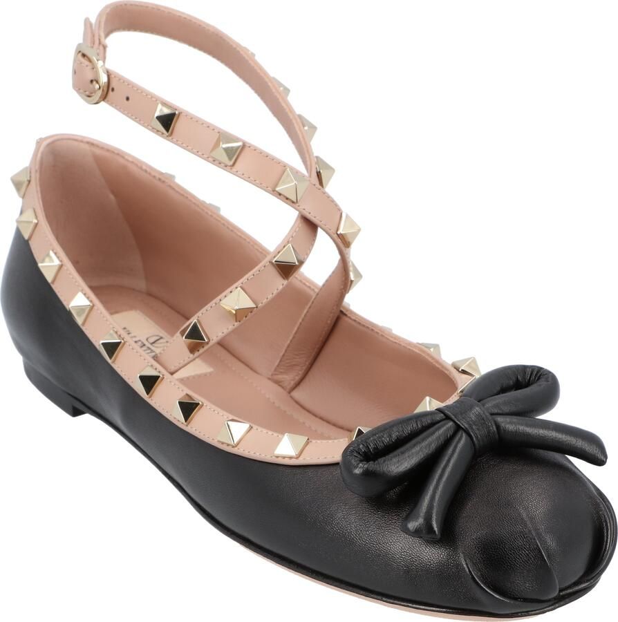 Valentino Garavani Valentino Rockstud Ballerina's Zwart