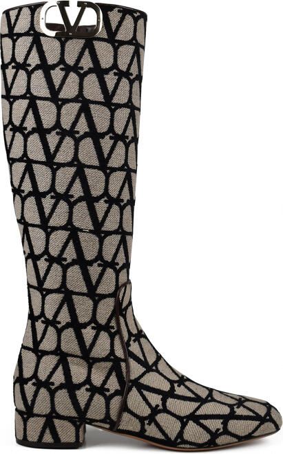 Valentino Garavani VLogo Laarzen Beige