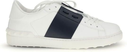 Valentino Garavani Zwarte Kalfsleren Bos Taurus Lage Sneakers