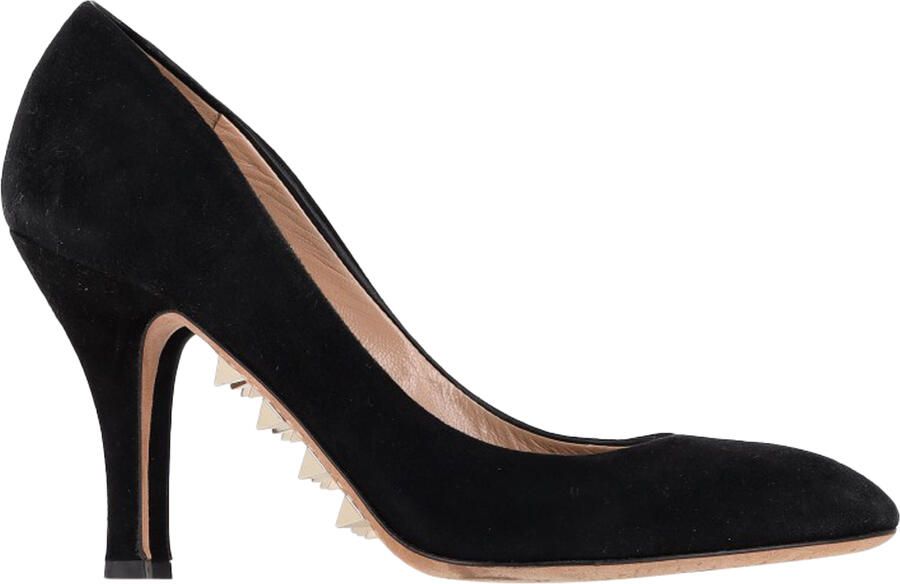 Valentino Pre-owned Valentino Garavani Gstudde Hakken in Zwarte Suède