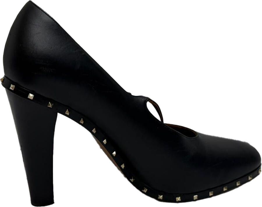 Valentino Pre-owned Valentino Garavani Rockstud Mary Jane pumps in zwart leer