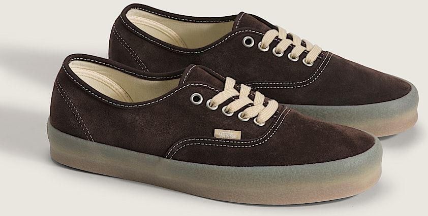 Vans Authentic Crepe Suède Heren Bruine Sneakers