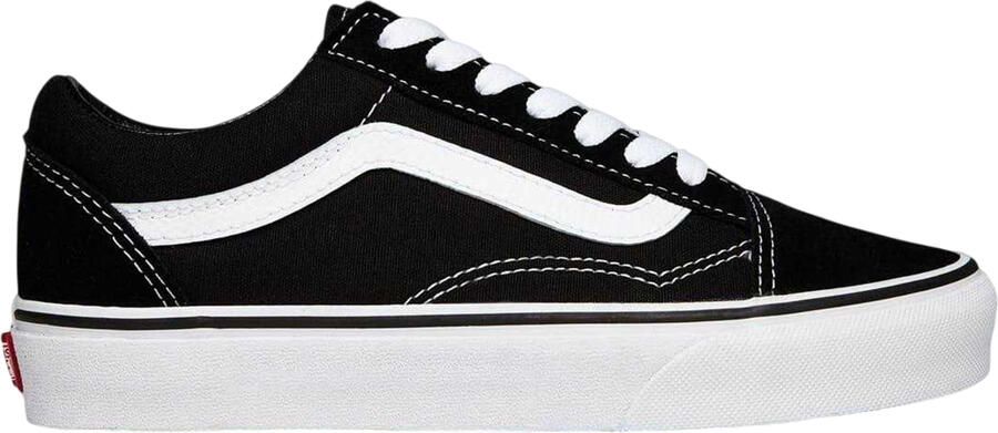 Vans Dames Old Skool Suede Platform Schoenen (Zwart Wit)