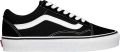 Vans Dames Old Skool Suede Platform Schoenen (Zwart Wit) - Zwart