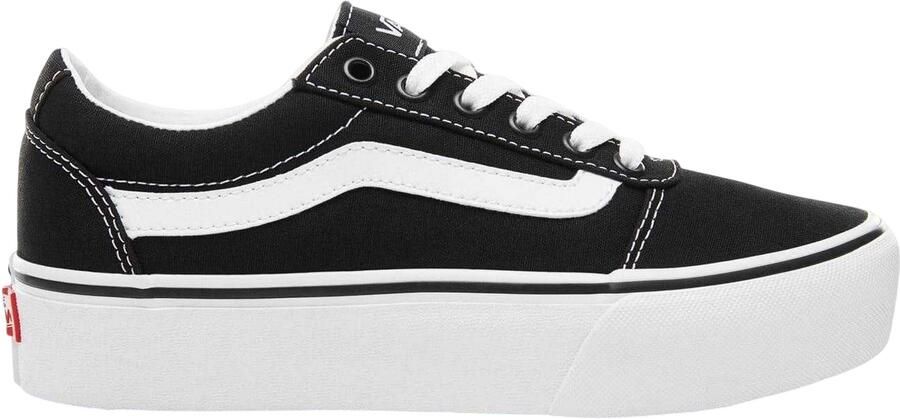 Vans Dames Ward Platform Trainers (Zwart Wit)