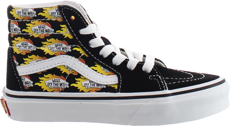 Vans Flame Logo Repeat SK8-Hi Zwart Kinderschoenen