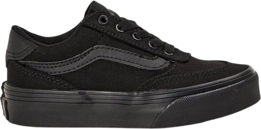 Vans Brooklyn Canvas Laaggesneden Platform Schoenen (Zwart)