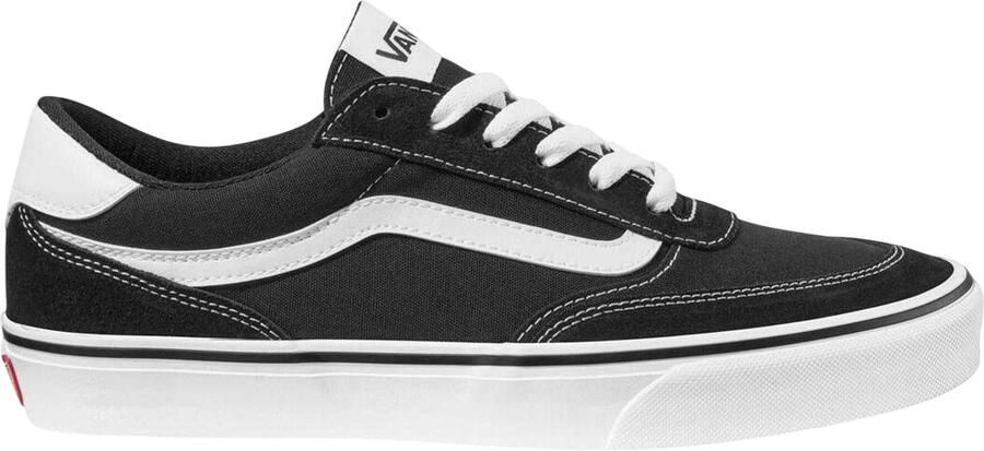 Vans Heren Brooklyn Canvas lage sneakers (Zwart Wit)