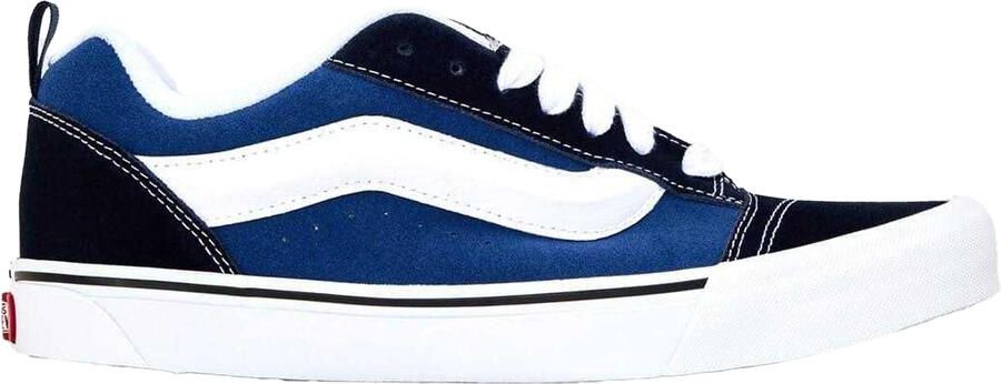 Vans Knu Skool gewatteerde suède skateschoenen voor heren (Marine Wit)