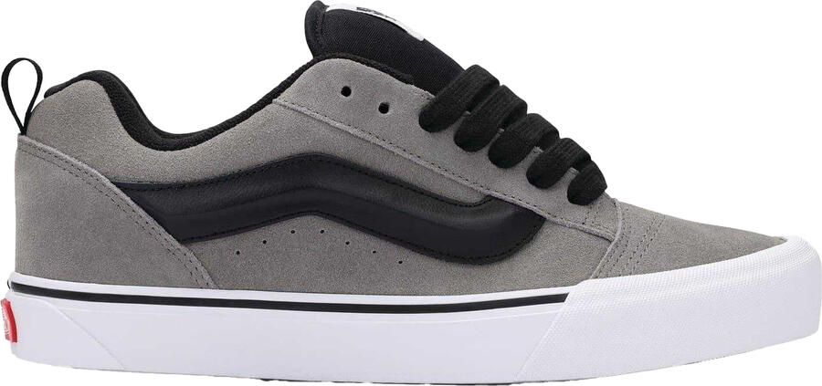 Vans Knu Skool gewatteerde suède skateschoenen voor heren (Tinnen)
