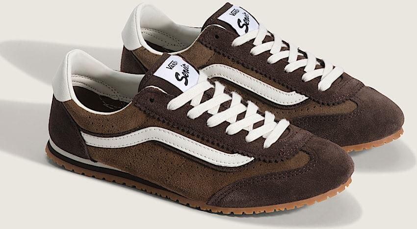 Vans Super Lowpro Suède Dames Bruine Sneakers