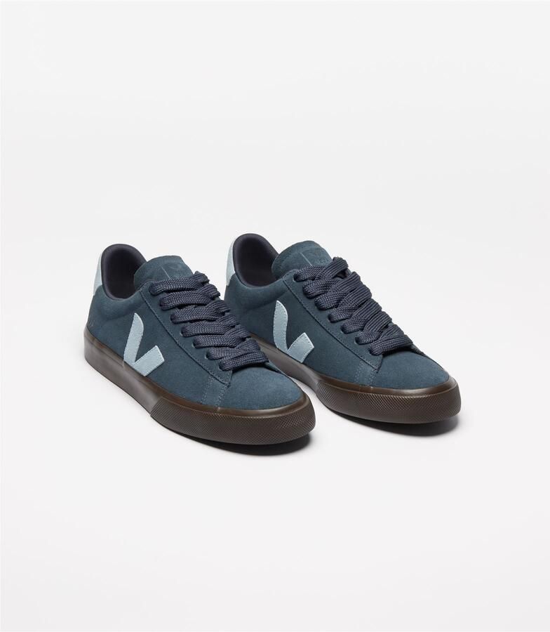 Veja Campo Suède Dames Nautico Staal Eagle Sneakers
