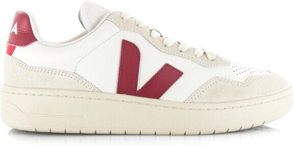 Veja V-90 o.t. leather white marsala lage sneakers unisex